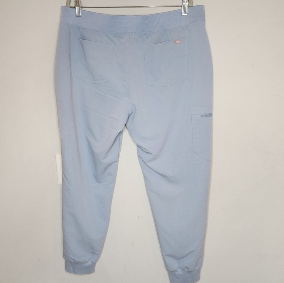 Figs Dusty Blue Zamora Jogger Scrub Pants Womens Size XL PO# 3127 - Picture 2 of 16